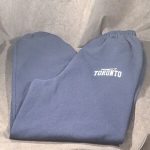 MV Sport University of Toronto Navy Blue with White Logo Joggers VG M